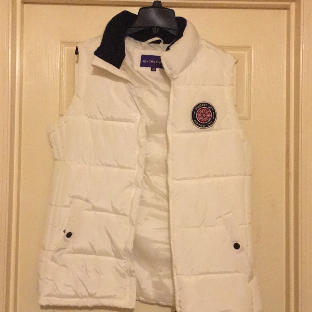 Large White Madden Girl Jacket Vest